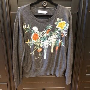 Johnny Was Embroidered Sweater